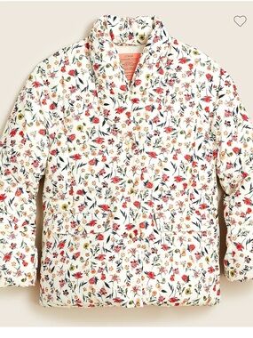 J. Crew Alps puffer jacket with PrimaLoft® in vintage floral